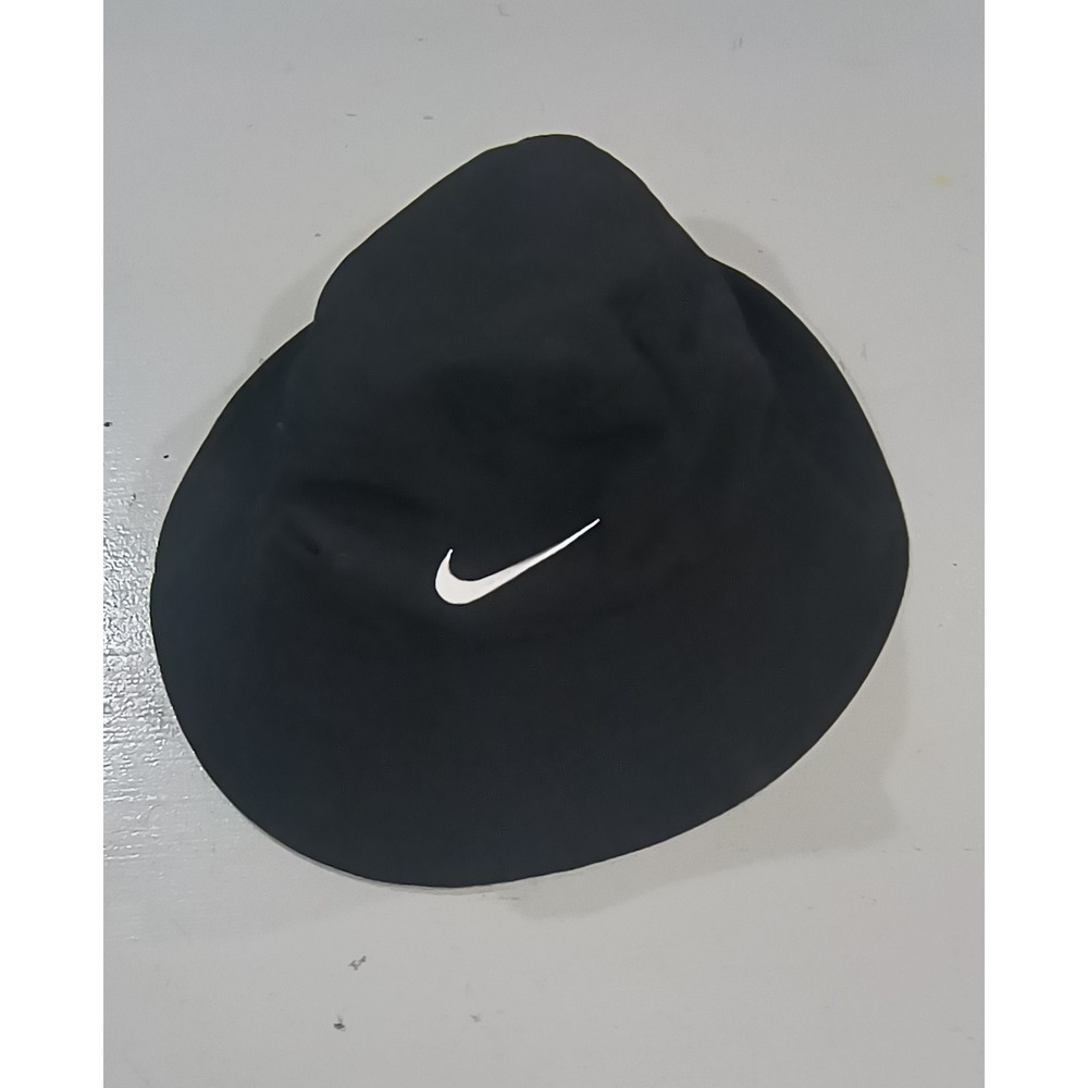 Nike Kids Bucket Hat Black White Swoosh Logo Child Sun Cap 2682-023 UPF 40